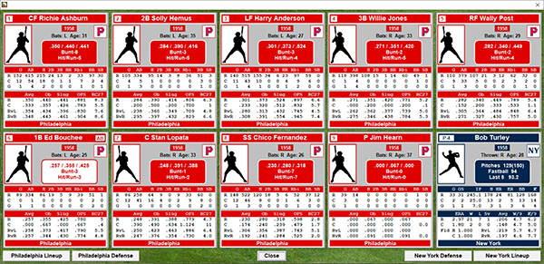 Baseball Card Screen